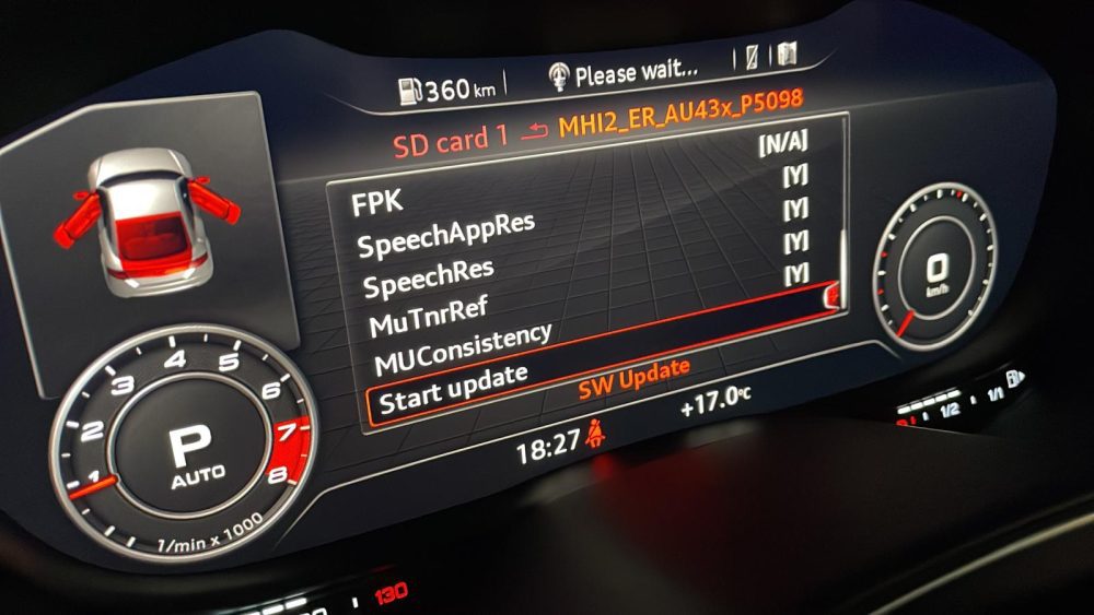 Firmware Upgrade Audi TT MHI2_US_AU43x_P5124 MU1389 Car Diagnostic