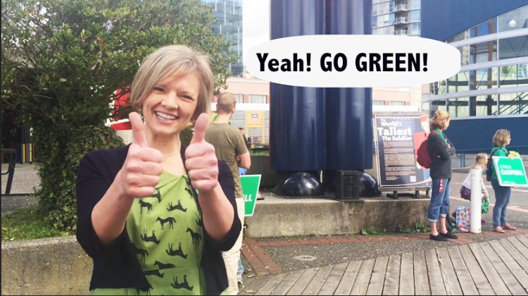Jonina Campbell, Green Party candidate in New Westminster