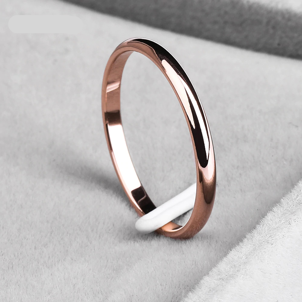 Titanium Steel Simple Design Ring for Woman - Awessories