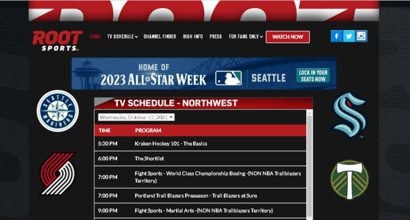 The game, which will be played at coors field in denver, will start on july 13 at 8 p.m. Directv Picks Up Root Sports Nw Including Kraken And Trail Blazers