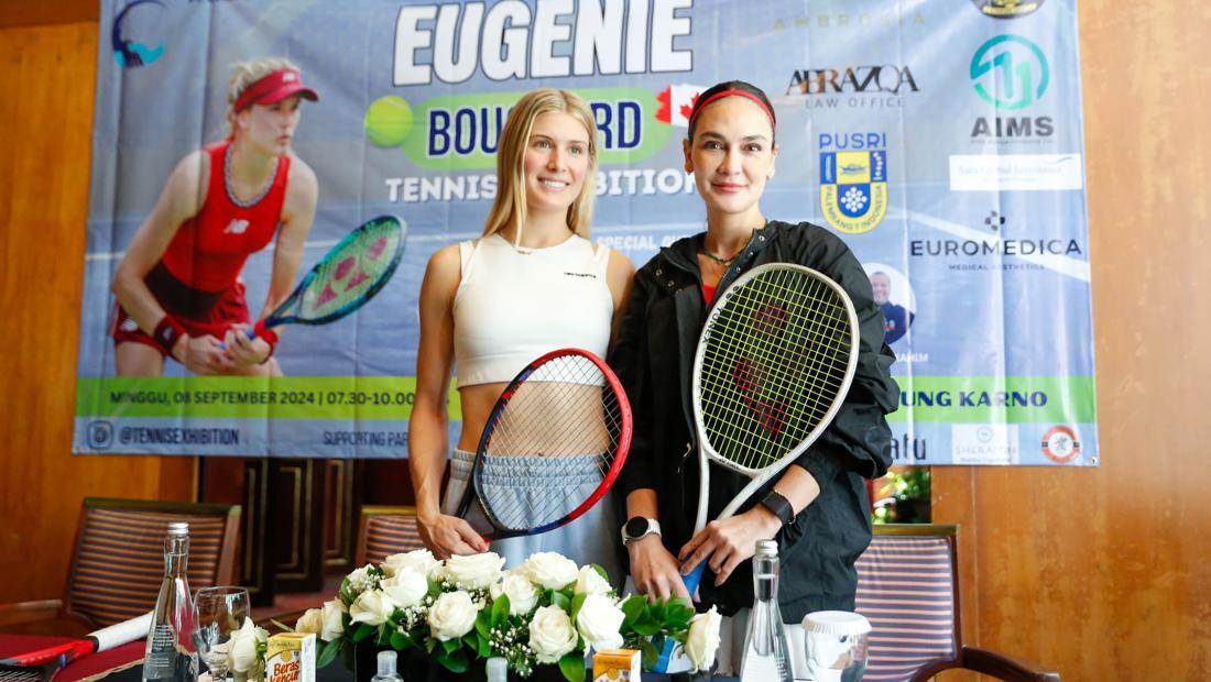 Luna Maya Gugup Lawan Eugenie Bouchard: Pelan-pelan Ya