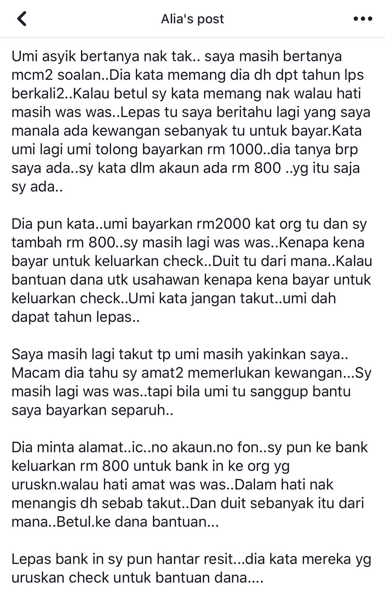Ditipu Scammer Menyamar Sebagai Rakan Facebook Azizulwmc Com