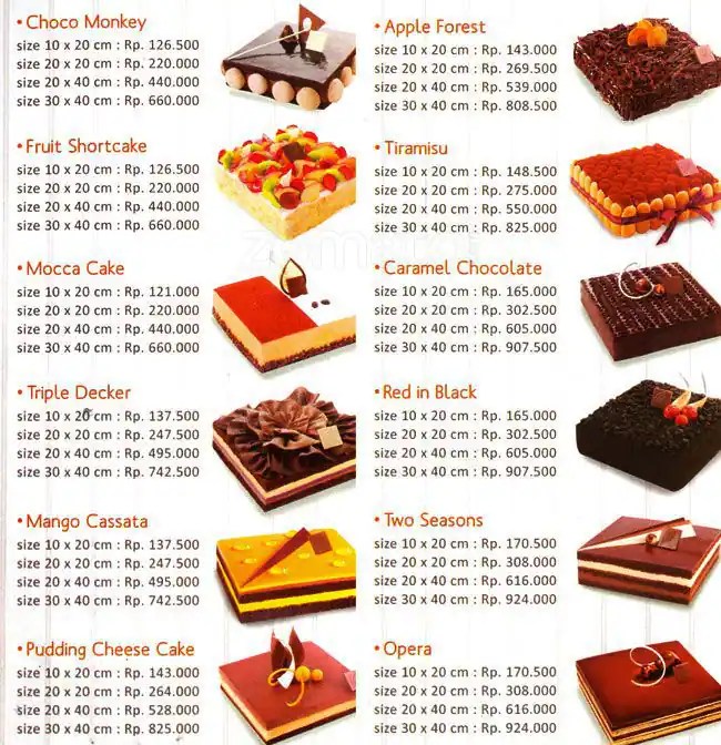 All about chocolates and cakes. Dapur Cokelat Menu, Menu for Dapur Cokelat, Kelapa Gading