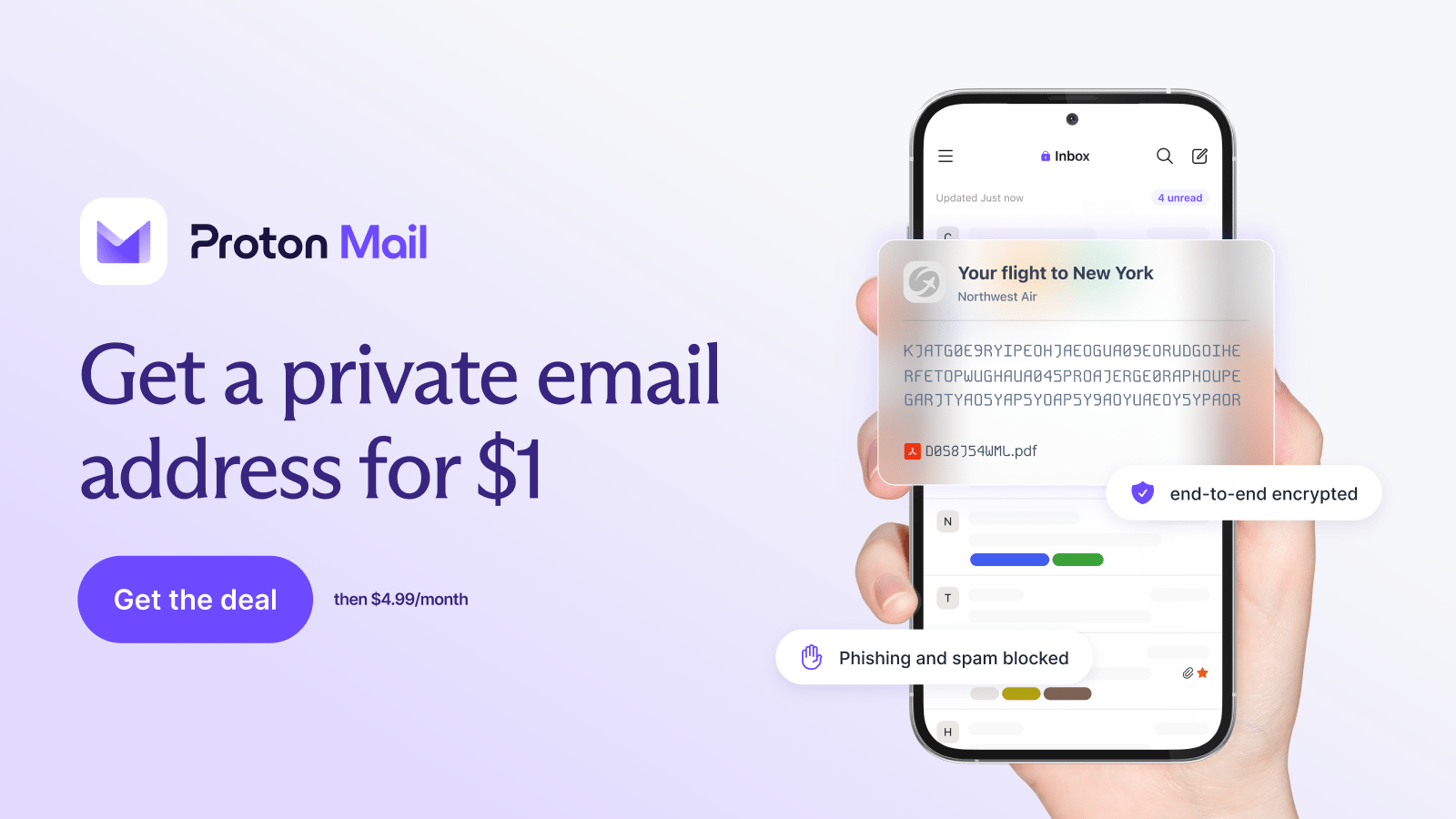 Gmail offers fully encrypted email. But better alternatives exist