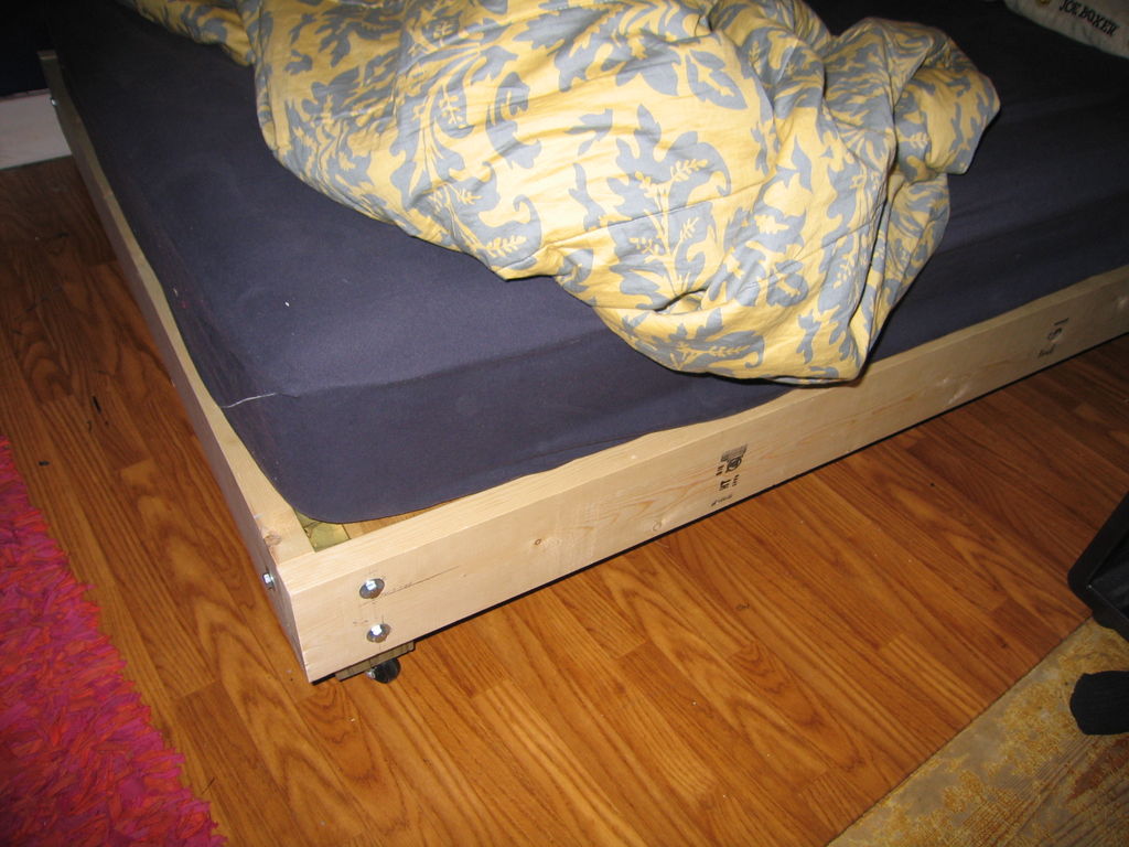 A murphy bed is a convenient way of saving space in a small room. Platform Beds: Build It Yourself - Bachelor On A Budget