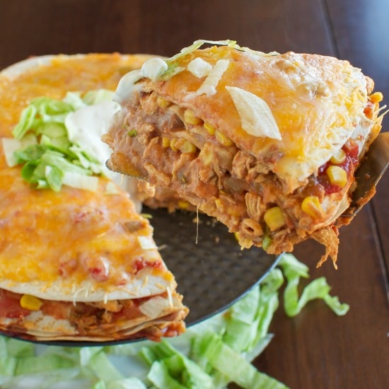 Cheesy Chicken Taco Stack - Back for Seconds