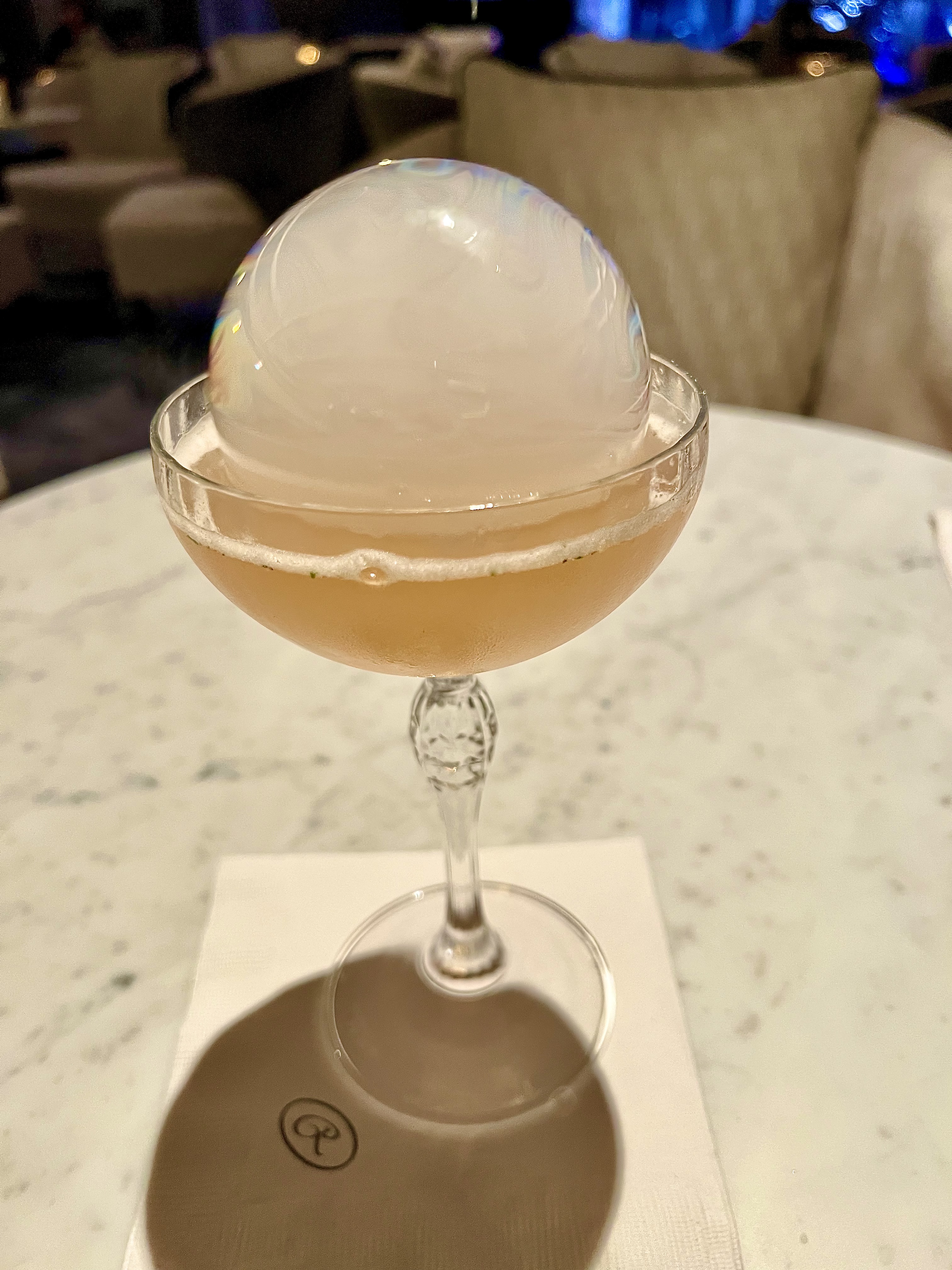rosalin bubble afterdinner cocktail