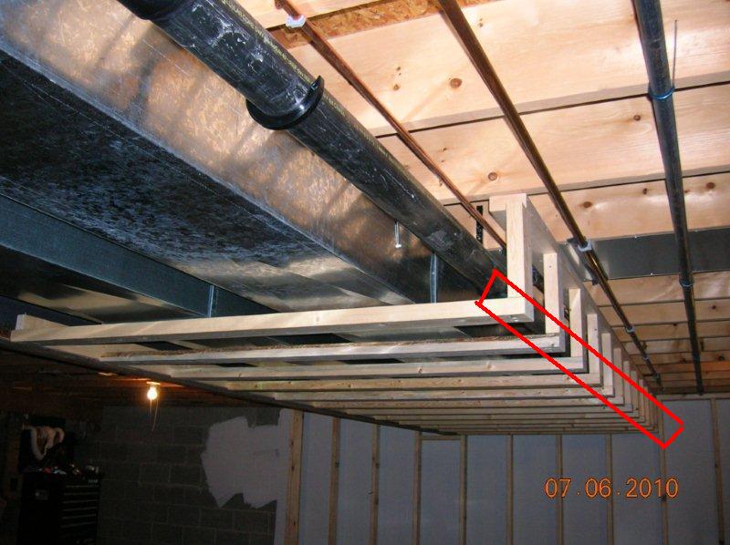 Finish Basement Ceiling Around Ductwork - Openbasement
