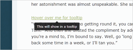 Animations can be applied on user events like scroll, hover and click. Add Mouse Over Tool Tip Box To Text In Wordpress Posts