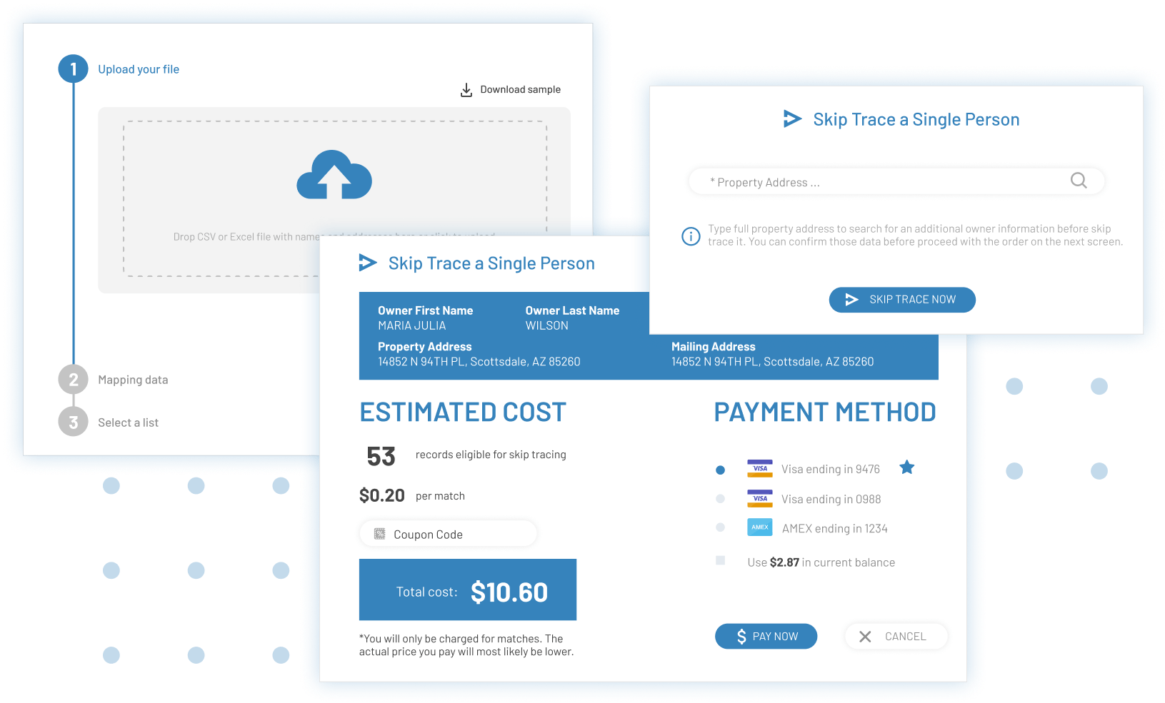 If you are looking for someone, try one of these sites. Real Estate Skiptracing Platform Skip Tracing Service For Realtors Investors Wholesalers Skip Trace Property Owners Sign Up For Free