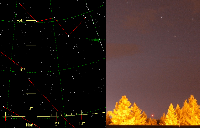 Starmap and Photo side-by-side