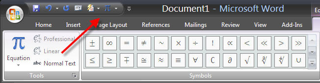 Inserting the square root symbol using an alt keyboard shortcut · position the cursor where you want to insert the square root symbol. Bc Udl Project Wiki Ms Word Equation Editor