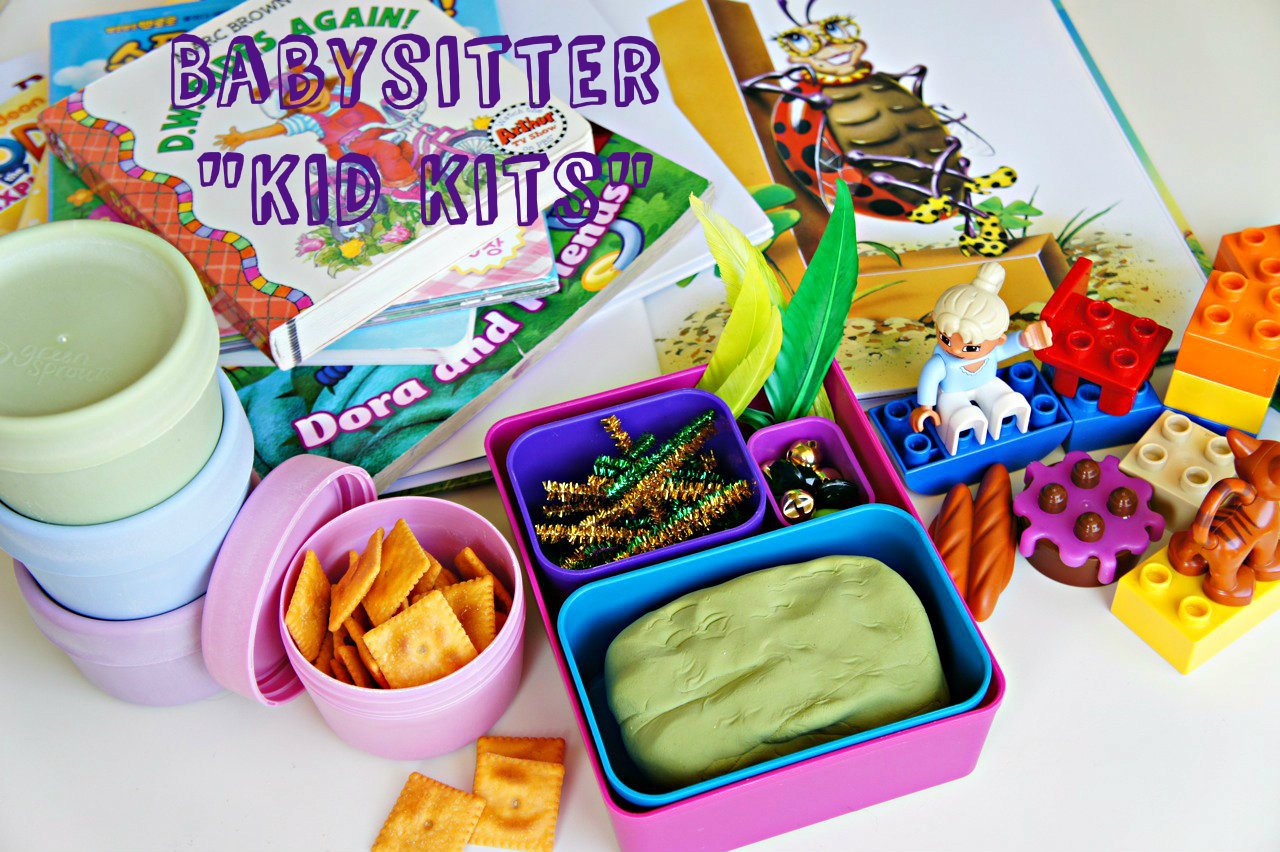 Babysitter 'Kid Kits' Helping Toddler with Babysitter