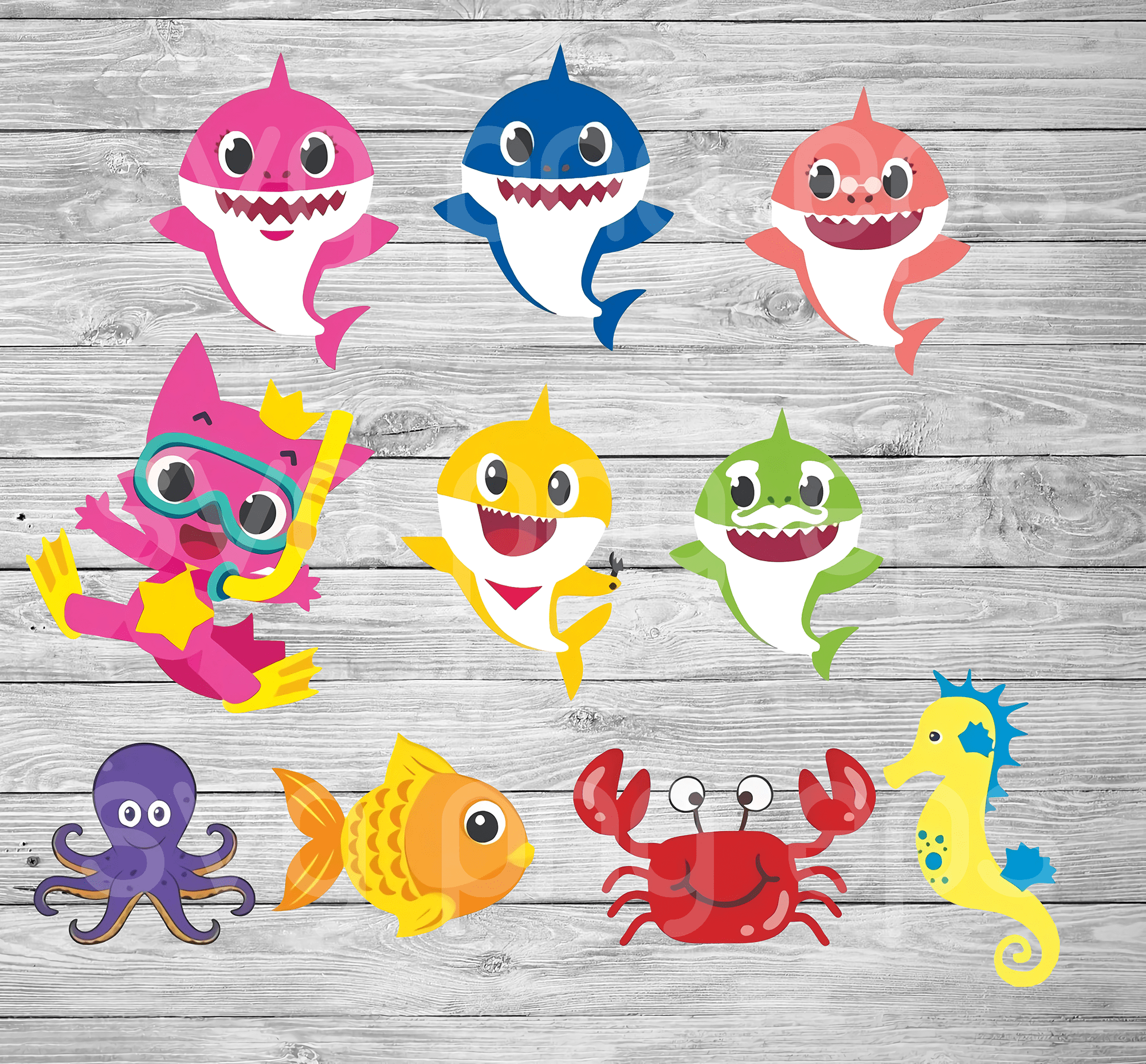 Terbaru Baby Shark Svg Shark Family Svg Shark Svg Digital File Dxf Eps Png SVG PNG EPS DXF File