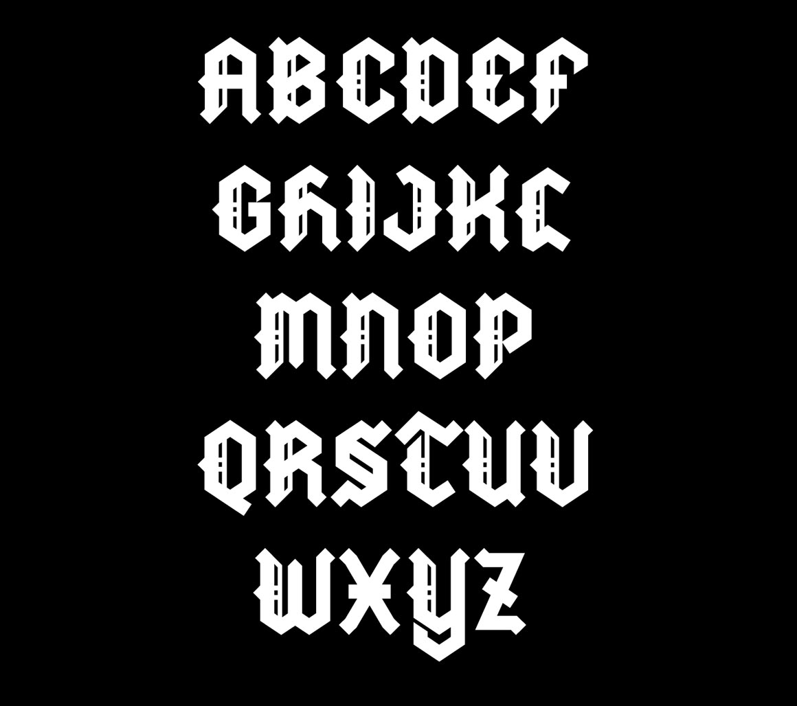 Here's how to do it. Metal Blackletter Font - Befonts.com