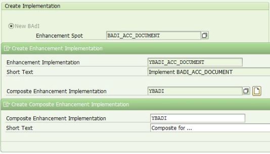 Implement BADI_ACC_DOCUMENT for Enabling Parameter Extension2 in  BAPI_ACC_DOCUMENT_POST | SAP ABAP