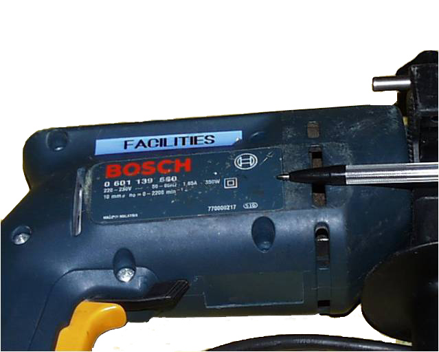 Fault Current Label / Hand and Power Tools Safety Ganti kartu