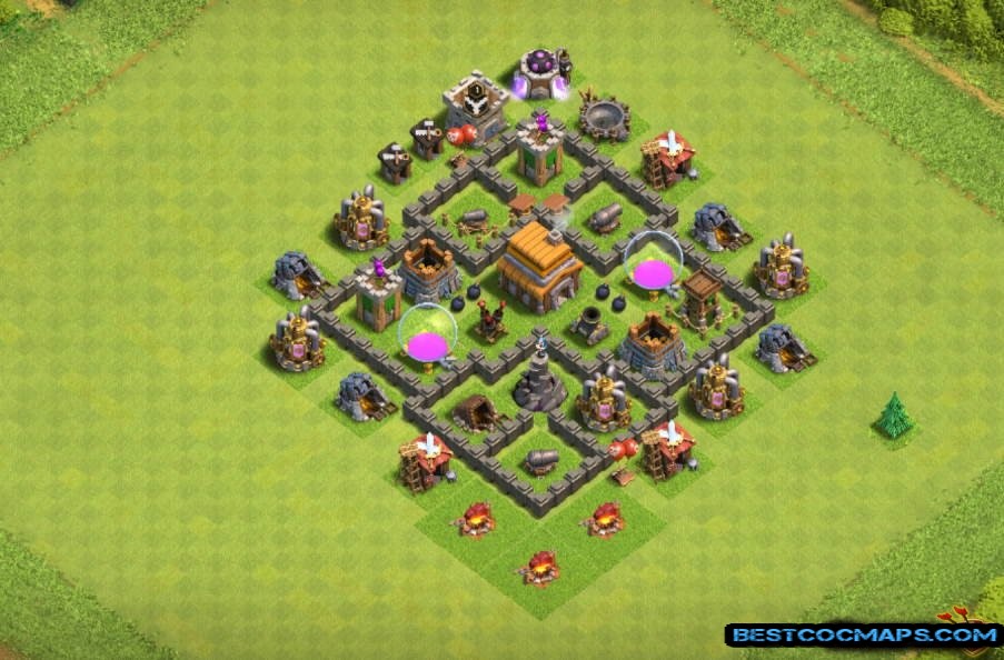 Here you will get the latest th4 farming, war, trophy, and cwl base links for clash of clans. 10 Best Th5 Farming Bases Anti Everything 2021 Latest Coc Bases