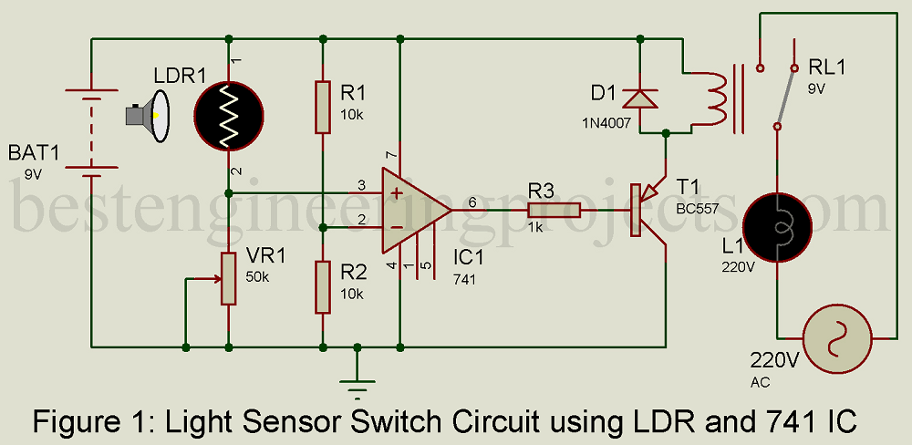 Ldr Circuit Diagram With Relay