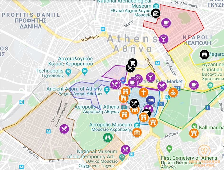 You can do a variety of searches that allow you to see if speci. Interactive Map Athens Greece Best Regards From Far