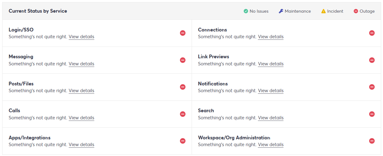 Habt ihr probleme mit dem workspace? Slack Is Still Down And It S Past 5 O Clock So Go Home Update It S Back Techcrunch