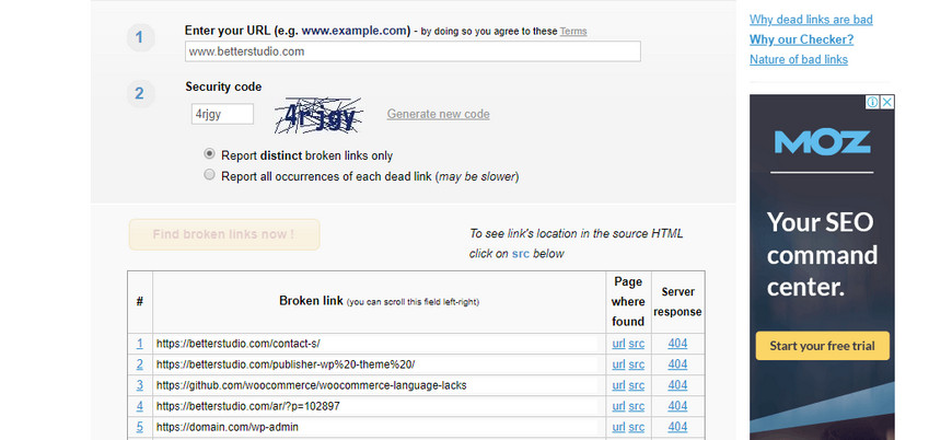 If yes, then it will check for the theme itself, analyze the data and provide the result. How To Fix Broken Links In Wordpress Betterstudio