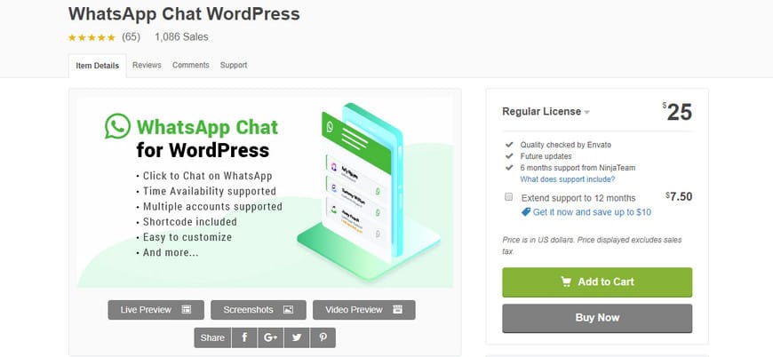 Wordpress whatsapp chat plugin · embed whatsapp chat to have chats with users · send answers to client messages from your phone or whatsapp web · three types of . 24+ Best WhatsApp Plugins for WordPress 2020 2020 - BetterStudio