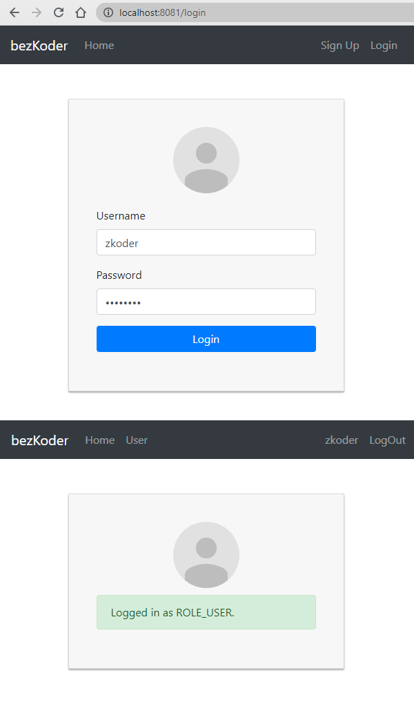 The glossy brown button instantly strikes the eye, calling to action. Angular 12 Login And Registration Example With Jwt Web Api Bezkoder
