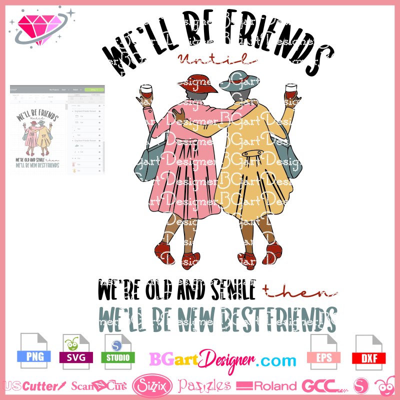 Add to cart highlights digital download. Llláold Best Friends Svg Cricut Cameo Friend Forever