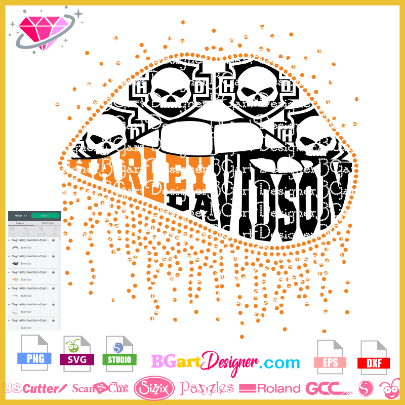 Rated 5.00 out of 5. Lllá Dripping Lips Harley Davidson The Best Svg Cut Files Cricut Silhouette