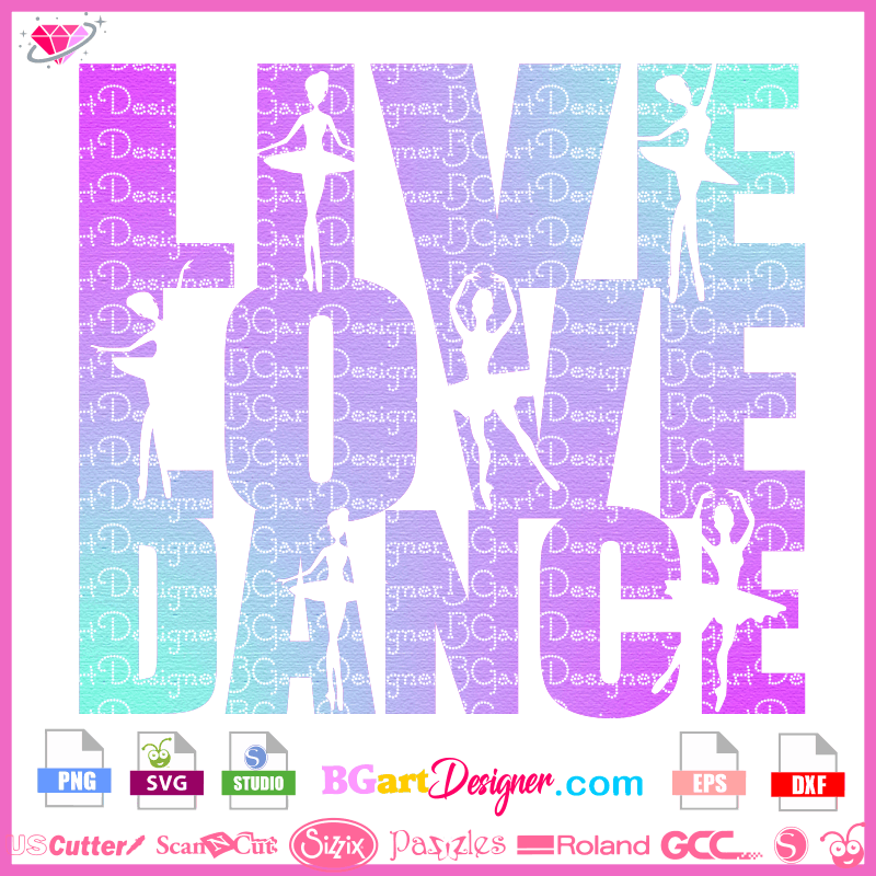 Ballet svg · 45 ballet dancer svg, ballet shoes svg, ballerina svg, ballerina bundle cut files for cricut and silhouette, easy cut, instant download · 3 x . Free Svg Live Love Dance Best Free Layer Files