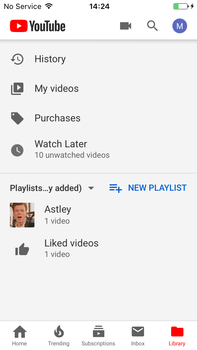 YouTube Library