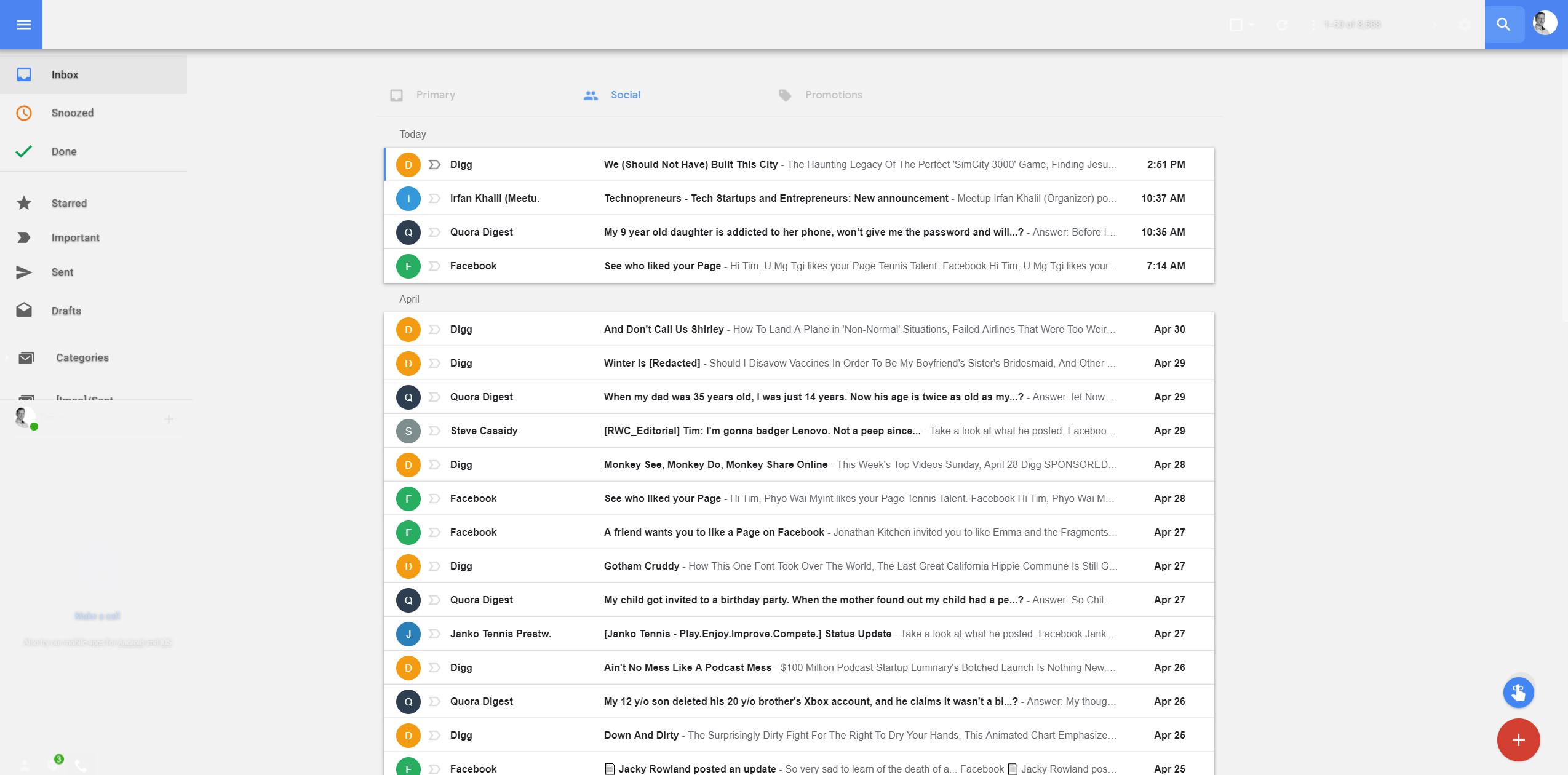 Inbox in Gmail