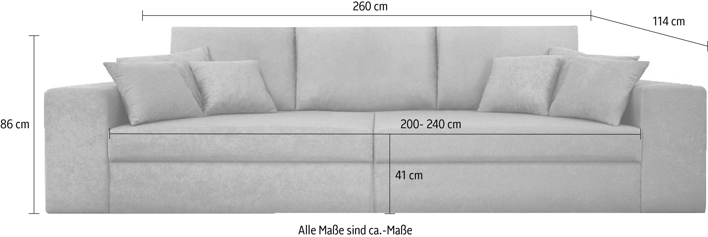 The way you sit on your sofa can say a lot about your personality and your mood, a new survey by independent furniture retailer, barker and stonehouse﻿, has revealed. Nova Via Big-Sofa, wahlweise mit Kaltschaum (140kg