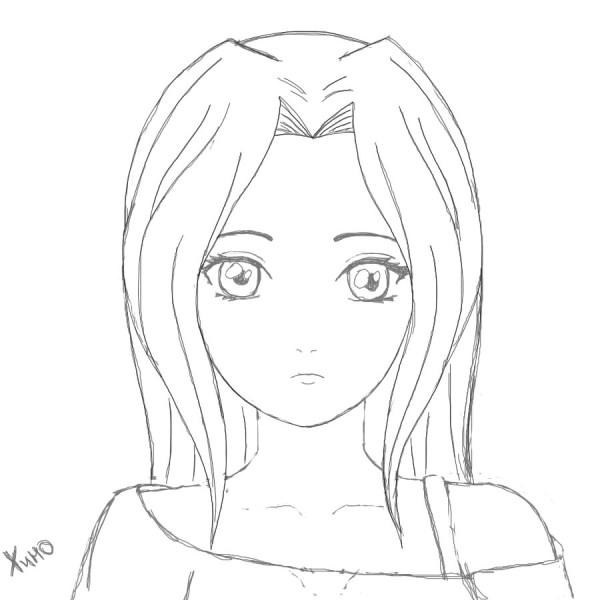 девушки демоны нарисованные простые