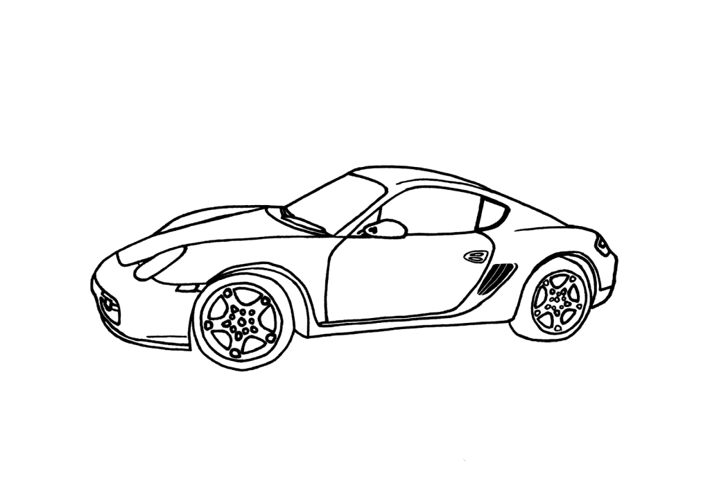 как нарисовать машина десятка