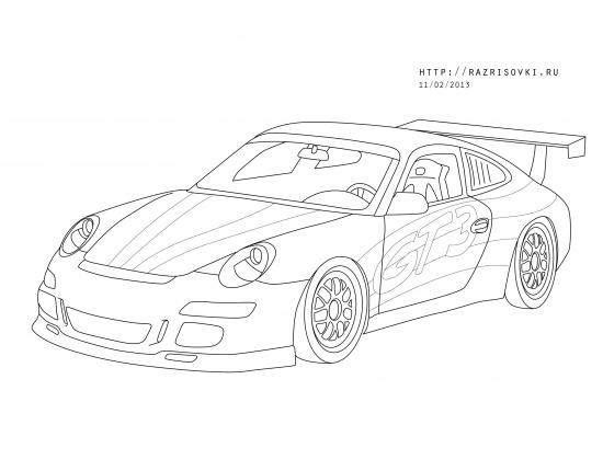 как нарисовать машина десятка