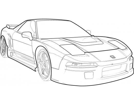 как нарисовать машина десятка