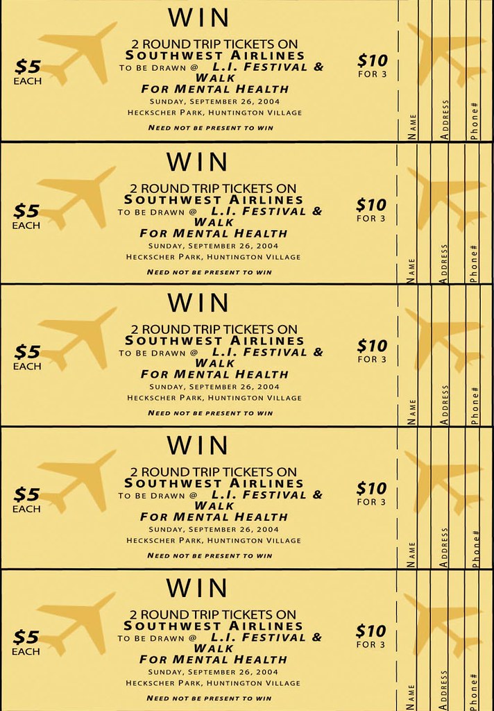free printable raffle tickets