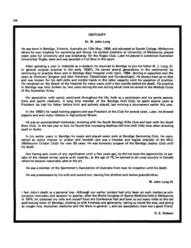 Temperature | rainfall | other daily elements | 9am conditions | 3pm conditions. Dr W John Long Snr British Journal Of Sports Medicine