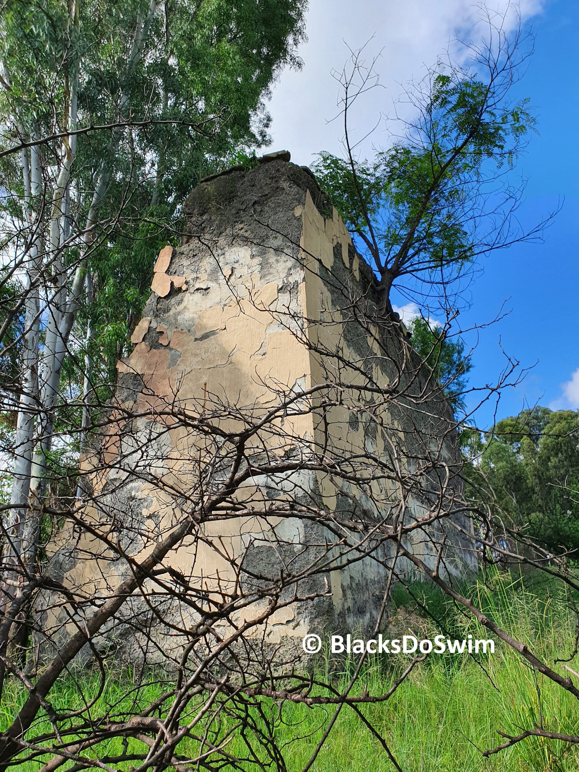 Modderfontein Reserve Dam wall