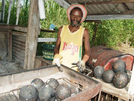 roasted breadfruit