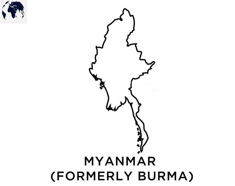 The gambia (/ ˈ ɡ æ m b i ə / ), officially the republic of the gambia, is a country in west africa.it is the smallest country within mainland africa and is surrounded by senegal, except for its western coast on the atlantic ocean.the gambia is situated on both sides of the lower reaches of the gambia river, the nation's namesake, which flows through the centre of the gambia and empties. Printable Blank Myanmar Map With Outline Transparent Png Map