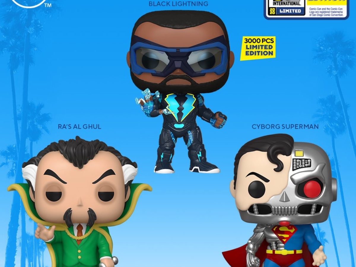 Funko Sdcc 2020 Dc Black Lightning Cyborg Superman And More