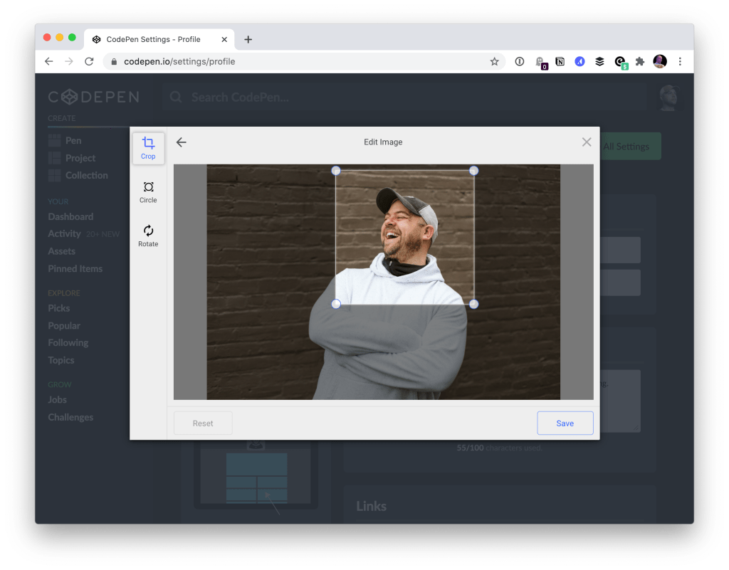 Uploading Avatars and Screenshots is better, too. - CodePen Blog