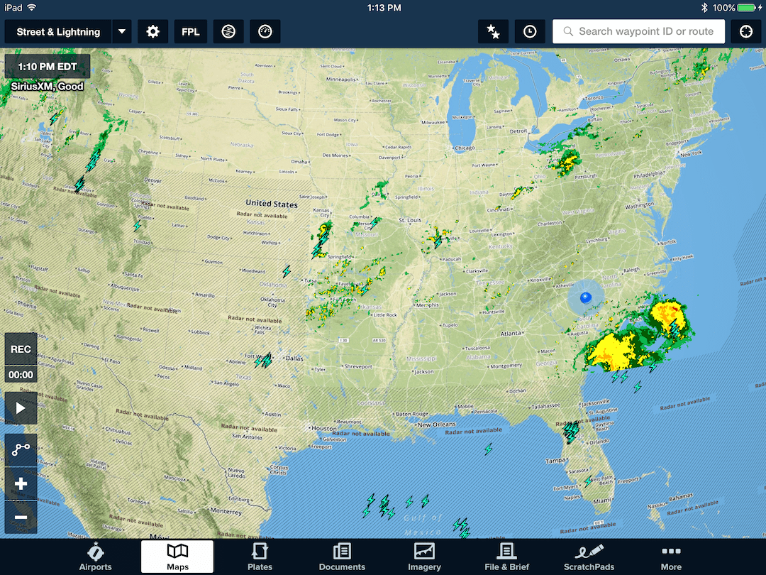 Tips On Using SiriusXM Satellite Weather In ForeFlight ForeFlight