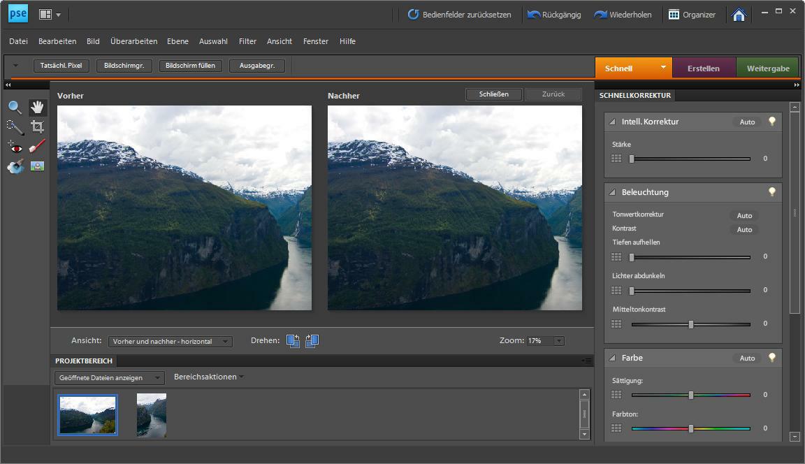 It ‘s not all selected, change the magic wand tool to the add mode, and adjust your tool’s tolerance if you’ like. Field Report Photoshop Elements 8 (2/2) â Editor | Hani's