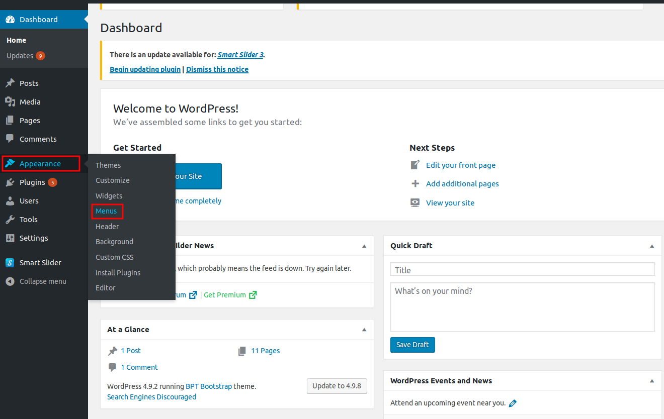 Now, if you want to new add items to the menu bar . How to Create a Dropdown Menu in WordPress without Code or Plugin | HostOnNet.com