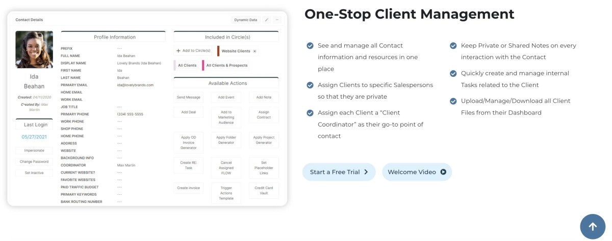 Affordable CRM software dashboard for small business sales team in the USA