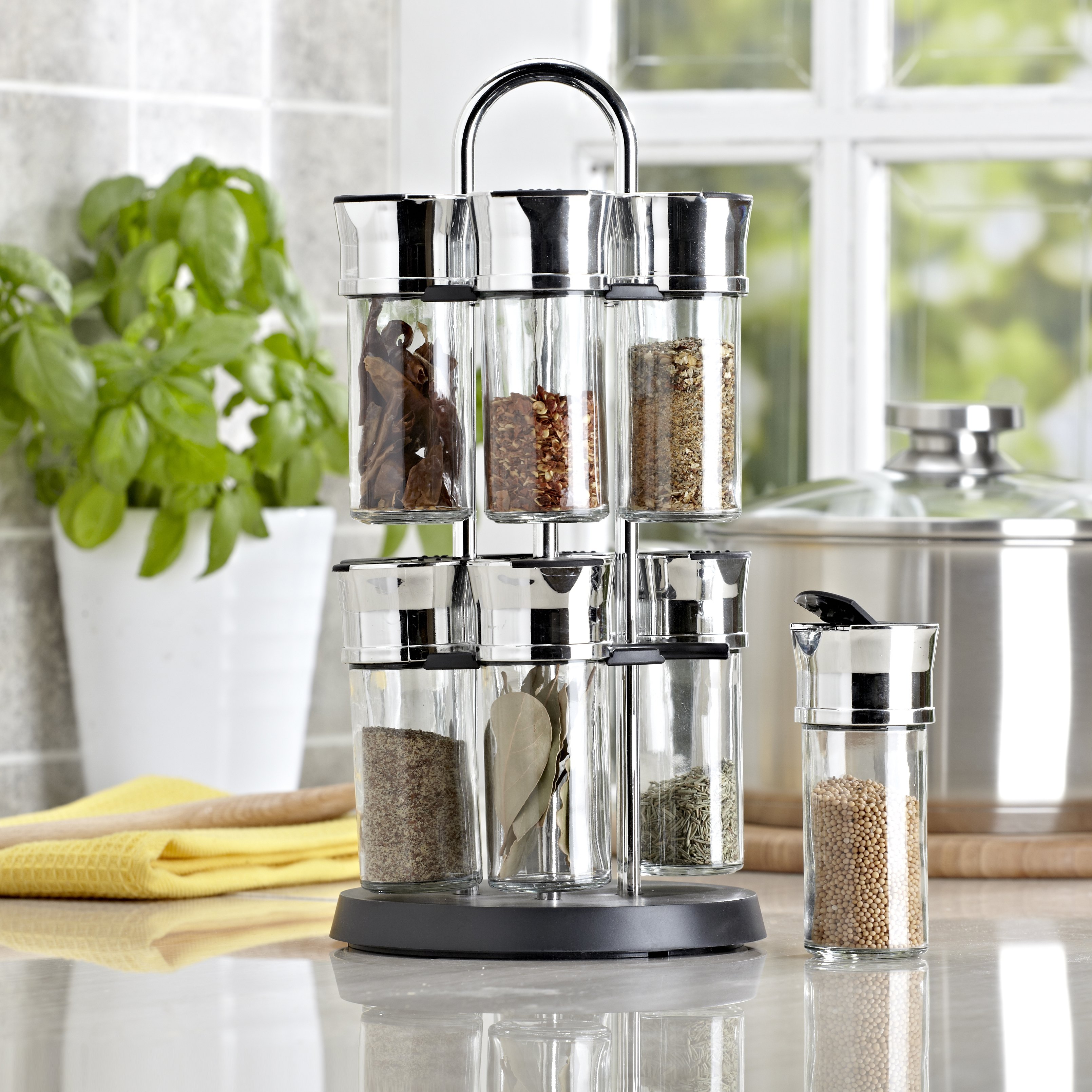 Mounts on shelf, hardware included. 6 Best-Selling Spice Racks That Will Save You Space
